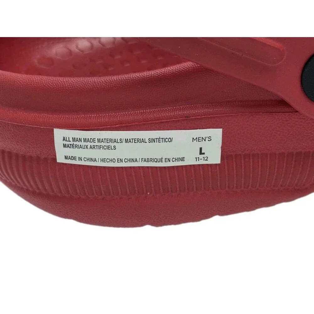 FOCO Licensed Men's Red Nebraska Clogs UNL Cornhusker State Size L Large 11-12